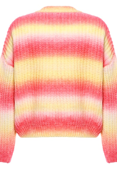 Mymo Jumper Dames ROZE GEEL VEELKLEURIG