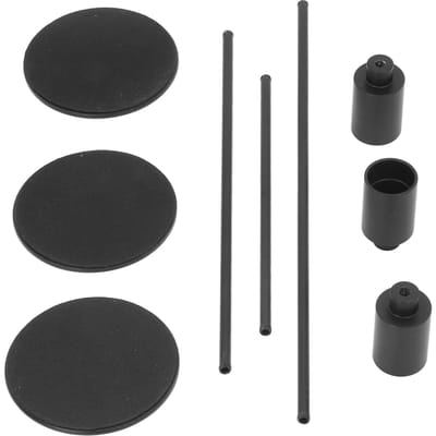 3 Sets Zwarte Kandelaars Zwart Mat Metaal Smeedijzer Conische Hoge Kaarshouder Standaard Bruiloft Requisieten black