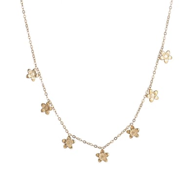 Go Dutch Label Collier Daisies Goudkleurig