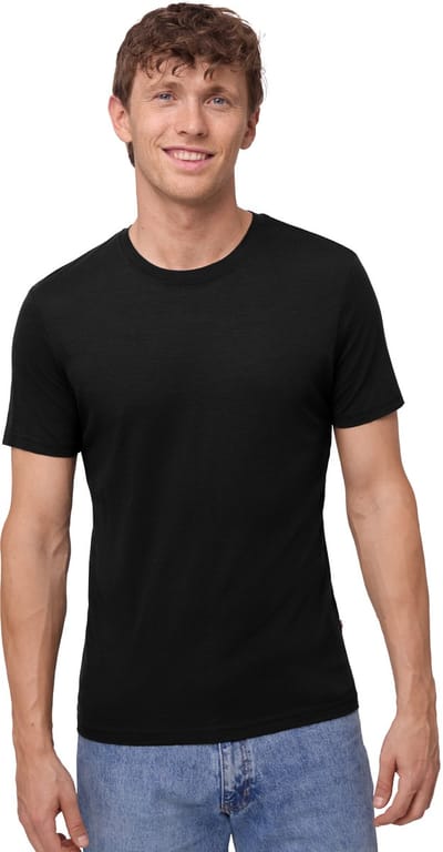 DANISH ENDURANCE 100% Merino Wol Thermo T-Shirt - voor Heren - Zwart - Maat XL