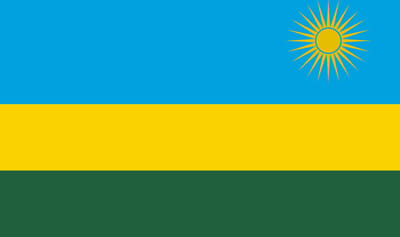 Vlag Rwanda 50x75cm
