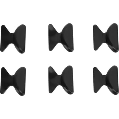 50 Paar 1,8 mm Antislip Zelfklevende Siliconen Voorgevormde Neuspads Universele Pasvorm Plakkerige Antislip Neus black