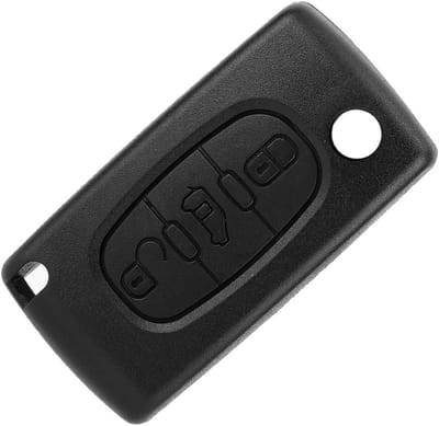 Hoogwaardige Sleutelhanger Bescherming, Zwart Sleutelcase voor Citroën Dispatch en Fiat Scudo, Duurzaam en Handig Accessoire