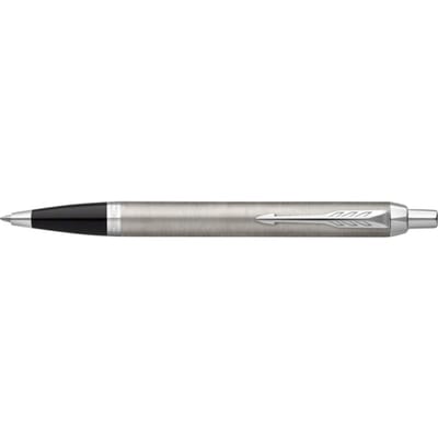 Parker IM-balpen | Roestvrij staal met chromen afwerking | Medium punt met blauwe inktnavulling | met Geschenkdoos