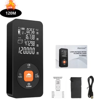 Livano Laserafstandsmeter - Laser - Afstandsmeter - Afstandmeter - Rangefinder - Digitale Meetlint - Precisiegereedschap - 120 Meter