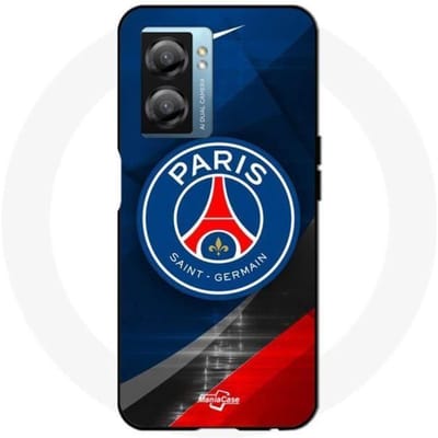 Coque - Maniacase - Oppo A77 5G - Noir - Souple - Football logo