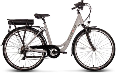 Saxonette Degreaser elektrische fiets - dames ebike 50 cm 10.4 Ah 7sp zilver