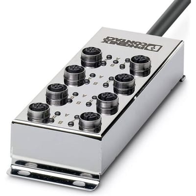 Phoenix Contact SACB-8/16-L-10,0PVC FB 1555554 Passieve sensor/actorbox M12-verdeler met metalen schroefdraad 1 stuk(s) Piece