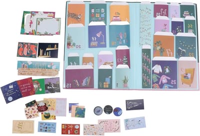 Unieke adventskalender voor boekenliefhebbers met 25 zakjes voor een feestelijke countdown
