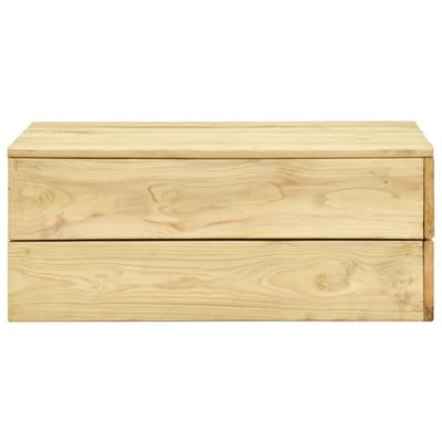 vidaXL - Tuintafel - 75x75x31 - cm - geïmpregneerd - grenenhout
