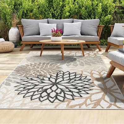 Buitentapijt - Duurzaam, Vlekbestendig, UV- en Weerbestendig voor Binnen en Buiten - Perfect voor Veranda, Terras, Tuin en Balkon - 80x160 cm