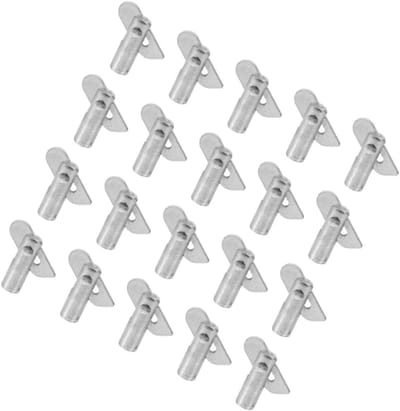 Steiger Borgpennen - Vaste Pinnen Set - Steiger Bevestiging - Nauwkeurige Afmetingen - 3.80X3.80X1.10CM - Zilver