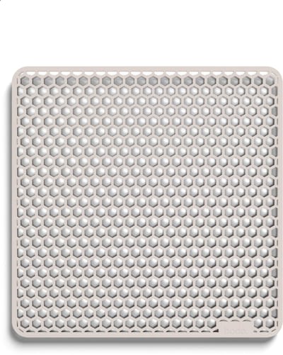 Bodo® Gootsteenmat - Vierkant - Beige - 37 x 37 cm - Voor 40 x 40 cm Wasbak