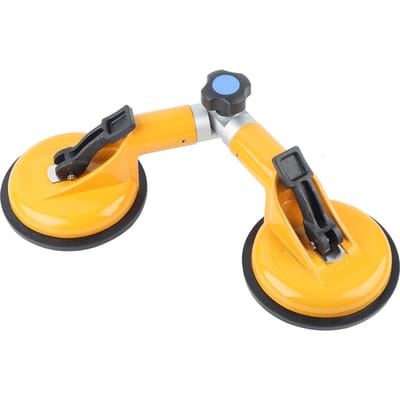 Ventouse en verre réglable de 90 à 270 degrés, outil de fixation pour installation de verre à domicile yellow