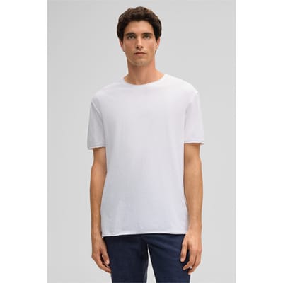 T-shirt met licht afgeronde zoom