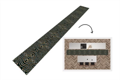 Keukenloper - Keukenmat - Zebra - Dierenprint - Patronen - 400x50 cm - Keuken vloerkleed