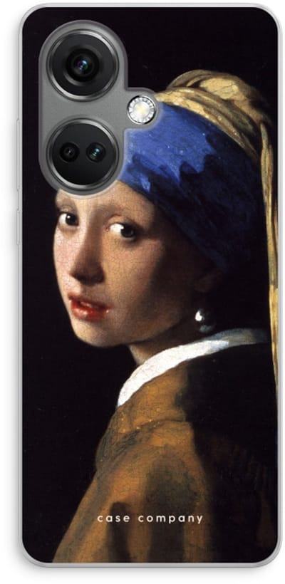 Case Company® - Hoesje geschikt voor OnePlus Nord CE 3 hoesje - The Pearl Earring - Soft Cover Telefoonhoesje - Bescherming aan alle Kanten en Schermrand