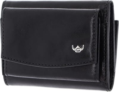 Golden Head Leren portemonnee Colorado RFID Protect Minischeintasche 1314 Schwarz zwart