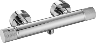 Ben engraved Cross Thermostatische Douchekraan - 15 cm - Chroom - Thermostaatkraan