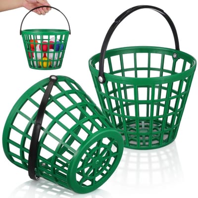 Dailygoods- Golfbalhouder Draagbaar - Multifunctionele Balhouder - Tennisballen Opberger - Golfbal Verzamelen - Lichtgewicht Emmer - 20 x 20 x 15 cm - Ballenhouder