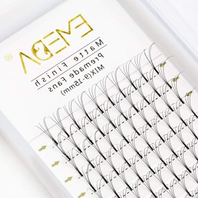 Volume Wimpers - Russische Wimperextensions - Volume Creëren - D-Curl Krul - Mix 9-15mm - Zwart