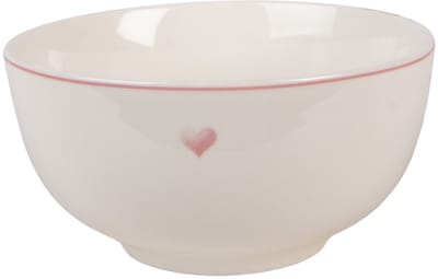 Clayre & Eef Soepkom 500 ml Wit Porselein
