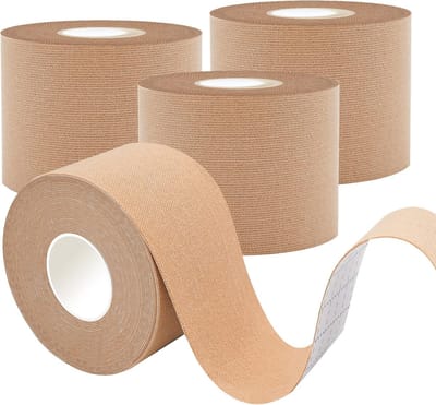 U Fit One Sporttape - Kinesiotape - Elastische Fysio Tape - 4 Rollen - 5cm x 5m - Naturel