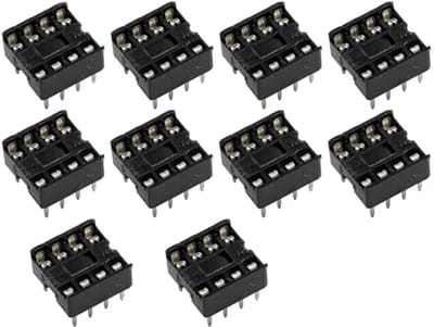 IC Socket DIP8 – 8 Pins – DIP IC Voet – 10 Stuks