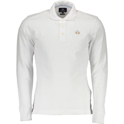 La Martina Elegante Slim Fit Polo met Borduursels