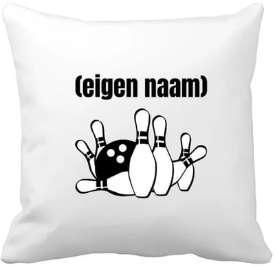 Akyol - bowlen kegels met eigen naam Kussen hoes - Bowlen - bowlers - iemand die houdt van bowlen - verjaardag - cadeau - kado - 40 bij 40 cm