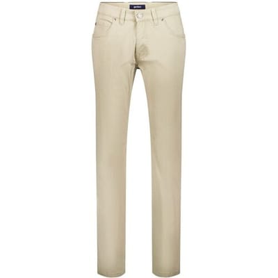 Gardeur Broek Bill Everyday Essential Fine Pattern Soft Touch Comfort Stretch Zand / male