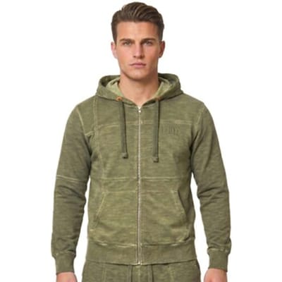 Capuchon sweaters Leone 1947 Man Hoody Full Zip Old Wash