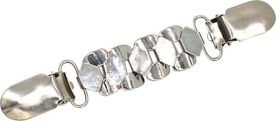 Fako Bijoux® - Vestsluiting - Vestclip - Vestklem - Shuttles - Zilverkleurig