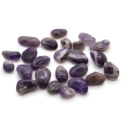 Kleine Afrikaanse Edelstenen 10 Stuks - Amethist - Kleine Amethist Trommelstenen - 1 tot 3 cm