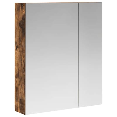 vidaXL - Badkamerspiegelkast - Rook - Eiken - 60 - x - 14,5 - x - 70 - cm - Bewerkt - hout