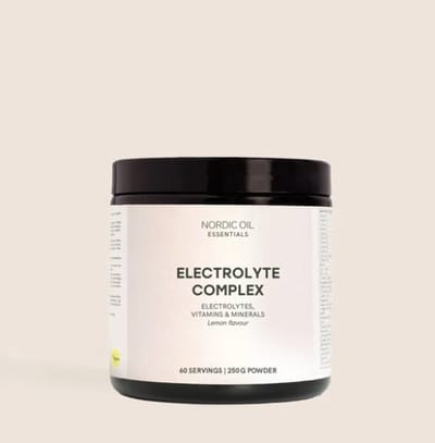 Nordic Oil - Electrolytes Complex - 250gr poeder met Citroensmaak - 60 dagdoseringen