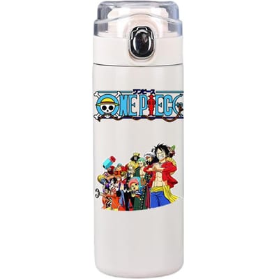 400 ml anime one piece bedrukte thermosfles roestvrijstalen mok lekvrije vacuümfles thermische koffie thee melk waterfles