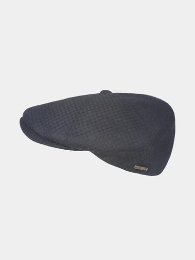 Dinte - Wollen flatcap - Marine blauw