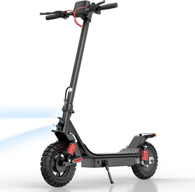 iScooter i10 Pro Elektrische scooter - 10‑inch luchtbanden - 50km actieradius - 800W motor - Dubbele voorvering + dubbele achtervering - Maximumsnelheid 25 km/u - zwart