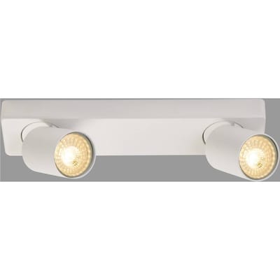Searchlight Spot plafondlamp, wit, 2-lamps, aluminium, GU10