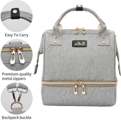 Baby Luiertas Rugzak - Maternity tas Voedingstas - Babyverzorging Onderweg - Dubbele Laag Ontwerp