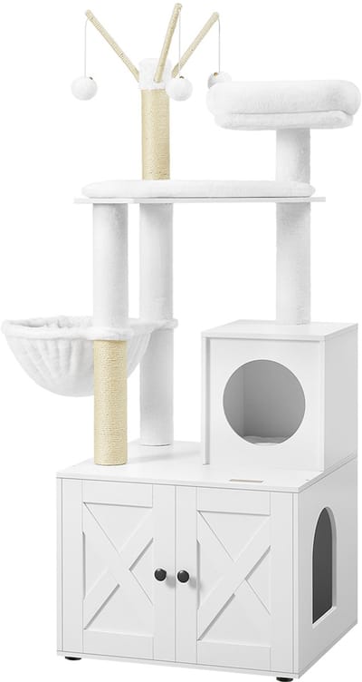 Kattenboom met Kattenbak 151 cm - cm – Luxe 2-in-1 Krabpaal - Medahomestore