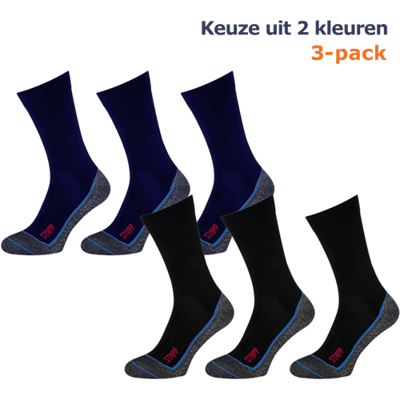 STAPP Wandelsokken Techno Boston Cool 3-pack Marine-35/38