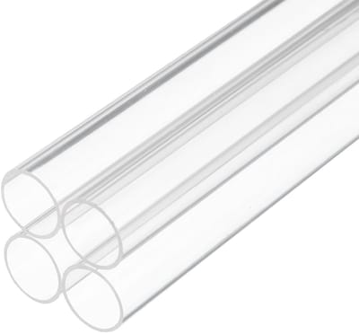 Dailygoods- Plastic Buis 6 Inch - Doorzichtige Acryl Buis - 15 mm x 18 mm - 4 Stuks - Waterleidingen - Goede Weerbestendigheid