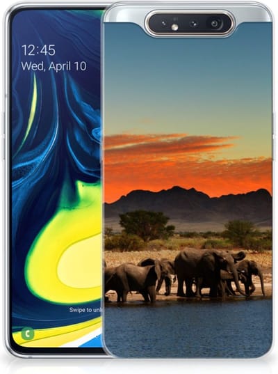 Samsung Galaxy A80 TPU Hoesje Olifanten