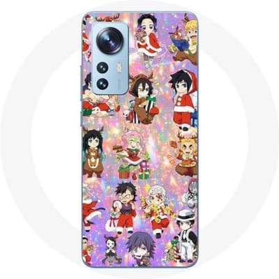 Coque pour Xiaomi Mi 12 / 12X Demon slayer merry christmas affiche le cadeau de noël