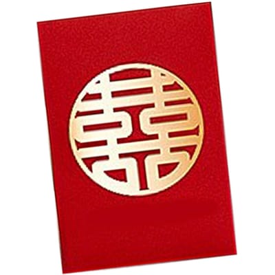 6 STKS Chinese Bruiloft Rode Enveloppen Creatieve Multifunctionele Geluksgeld Portemonnee voor Nieuwjaar Type 2 beige