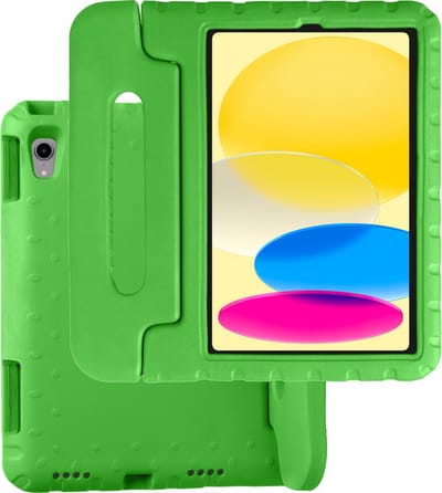 Hoesje Geschikt voor Apple iPad 10 (2022) - 10.9 inch - 10e Generatie - Kinderhoes Shockproof Bumper - Kidsproof Case - Tablet Hoes - Kinder Hoes Cover - Groen