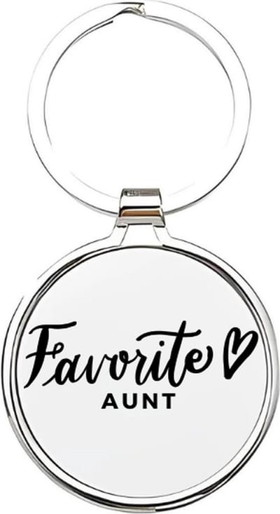 Akyol - Favoriete tante Sleutelhanger - tante - De liefste tante - Tante sleutelhanger - sleutelhanger - Sleutelhanger voor tantes - Familie sleutelhanger - verjaardagscadeautje - cadeau voor de liefste tante - Aunt - 4 x 7,5 CM