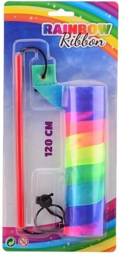 Danslint regenboog - 120 cm - Turnlint in verschillende kleuren - Gymnastiek speelgoed